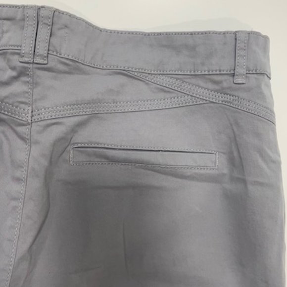SMART SET Light Gray Cotton Pants Mid-Rise ~ Size 12 with tags - Picture 4 of 15
